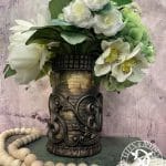 Blumentopf/Vase Elfen & Helden „Tin Abundance“ Vintage - handbemalt - Unikat