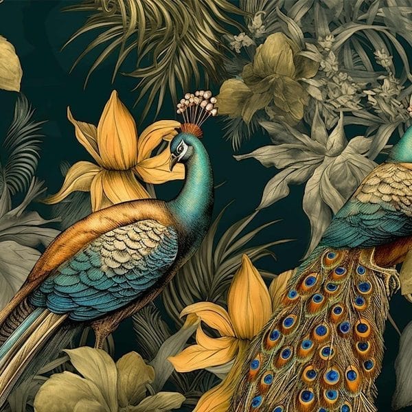 Mint by Michelle Decoupage Papier A PEACOCK PAIR