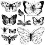 IOD Decor Stempel Butterflies