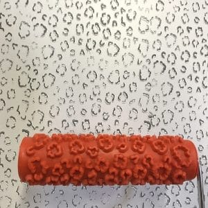 Musterwalze - Strukturwalze - Stempelwalze - Decorative Art Roller Cheetah (rot)