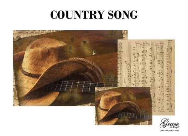 Grace on Design Decoupage Papier "Country Song" 3er Set