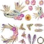 Belles & Whistles Transfer Desert Moon 4 sheets each 15.24 cm x 30.48 cm