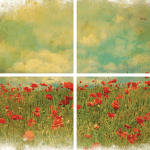 Belles & Whistles Transfer Field of Flowers 61 x 81 cm