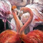 Mint by Michelle Decoupage Papier "Flamingos"