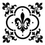 Posh Chalk stencil Fleur De Lis 30x30cm