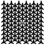 Posh Chalk stencil Geo Weave 50x50cm