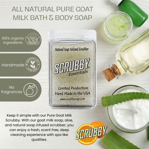 Scrubby Soap Bath & Body Soap - Goat's Milk & Aloe - Image 2