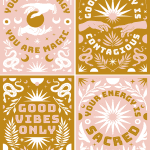 Belles & Whistles Tissue Decoupage A1 Good Vibes 50.8 x 76.2 cm