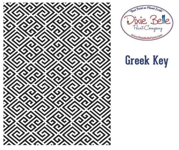 Belles and Whistles Schablone  Greek Key 40x50cm - nicht klebend - wiederverwendbar