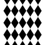 Posh Chalk stencil Posh Harlequin 21x30 cm
