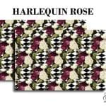Grace on Design Decoupage Papier Muster "Harlequin Rose" 2er Set