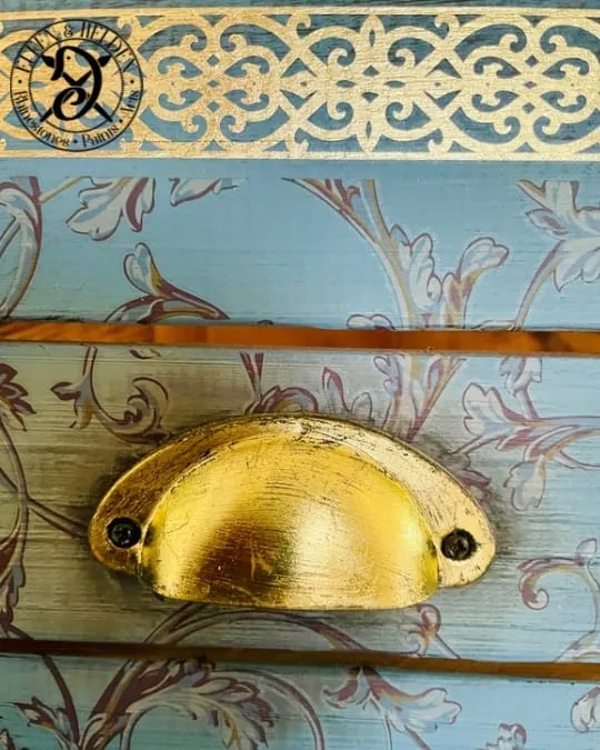 Holzkiste Elfen & Helden „ Baroque Swirls“ - handbemalt - Unikat – Bild 9