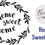 Belles and Whistles Schablone - nicht klebend - wiederverwendbar -  Home Sweet Home