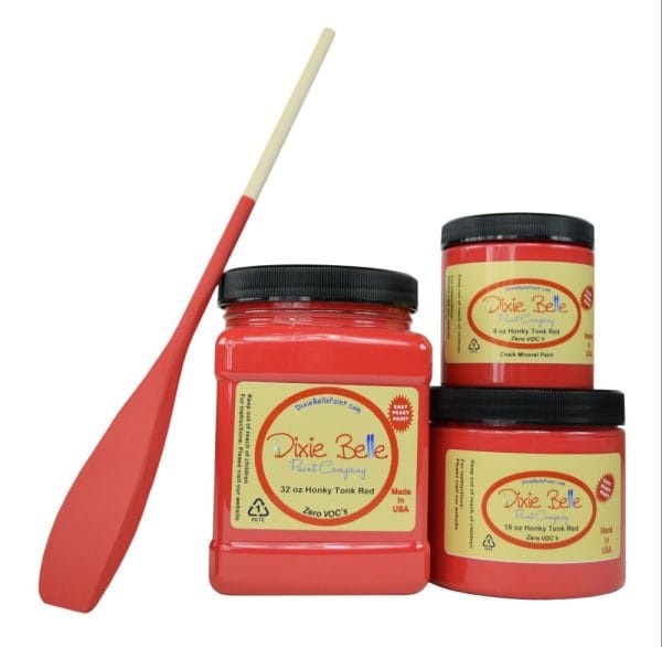 Dixie Belle Chalk Mineral Paint Honky Tonk Red