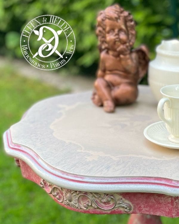 Beistelltisch Elfen & Helden „Berry Blossom“ – Handbemalt, Vintage-Unikat – Bild 3