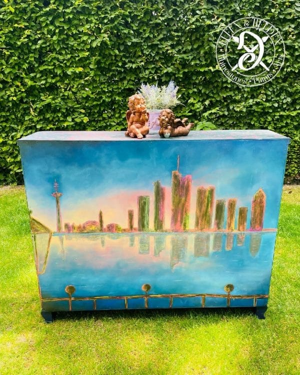 Shelf / Room Divider Elfen & Helden "Skyline Frankfurt" - Image 6