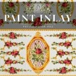 IOD Paint Inlays Petite Fleur Red 12 x 16 inch Block