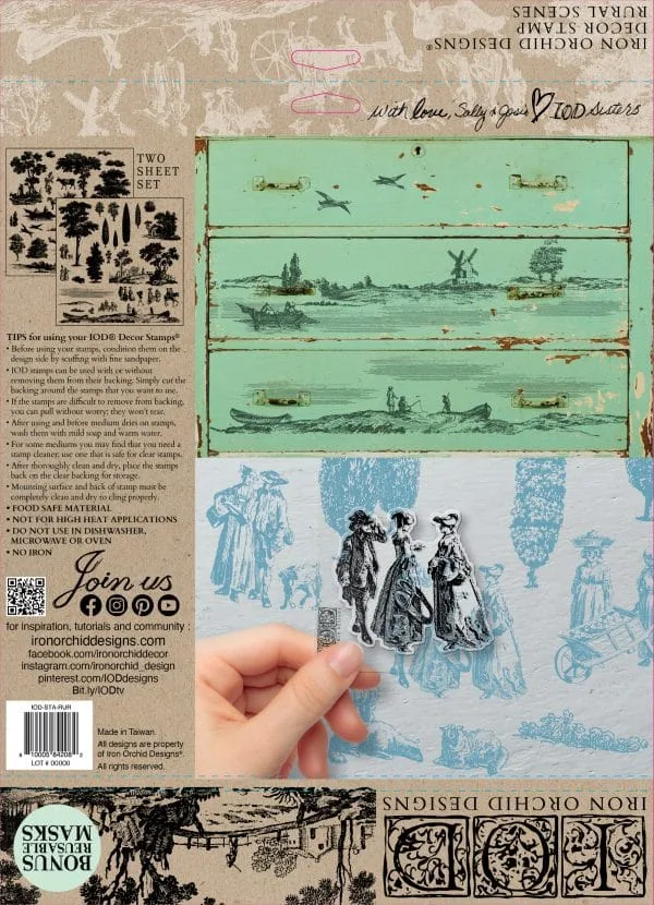 IOD Decor Stamp Rural Scenes - Image 3