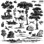 IOD Decor Stempel Rural Scenes