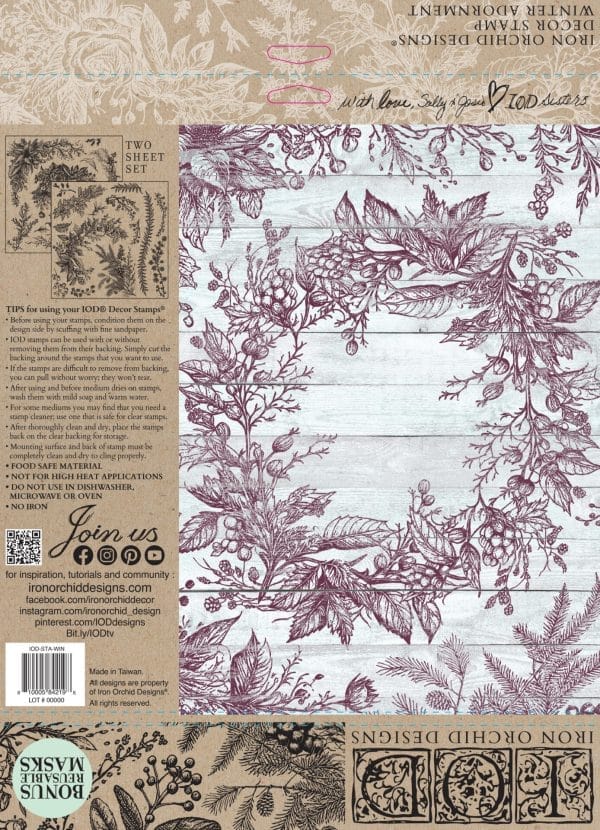 IOD Decor Stamp Winter Adornment - Image 3