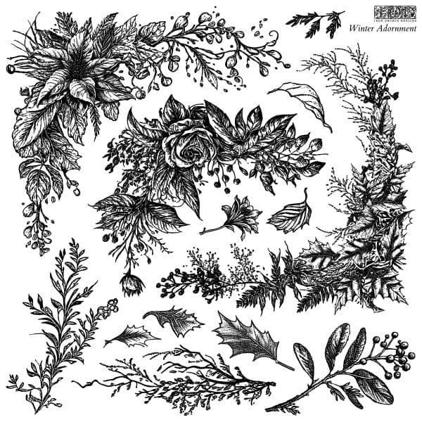 IOD Decor Stamp Winter Adornment - Image 2