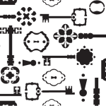 Belles and Whistles Schablone - nicht klebend - wiederverwendbar - Key to Success 19,05cm x 38,1cm