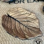 Bowl/jewelry bowl Leaves Hydrangea Amelie Concrete Elfen & Helden Bronze Alloy/Black - hand-painted - each one unique