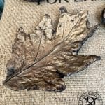 Bowl/jewelry bowl leaves copper beech Bettina concrete Elfen & Helden bronze alloy/black - hand-painted - each one unique