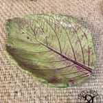 Bowl/jewelry bowl leaves hydrangea Gabriela concrete Elfen & Helden pistachio green/crown jewels purple - hand-painted - each one unique