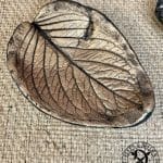 Bowl/jewelry bowl Leaves Hydrangea Antonia Concrete Elfen & Helden Bronze Alloy/Black - hand-painted - each one unique