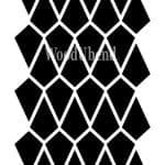 Posh Chalk Stencil LATTICE 19.5 x 30cm