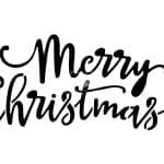 Posh Chalk stencil Merry Christmas 21x30cm