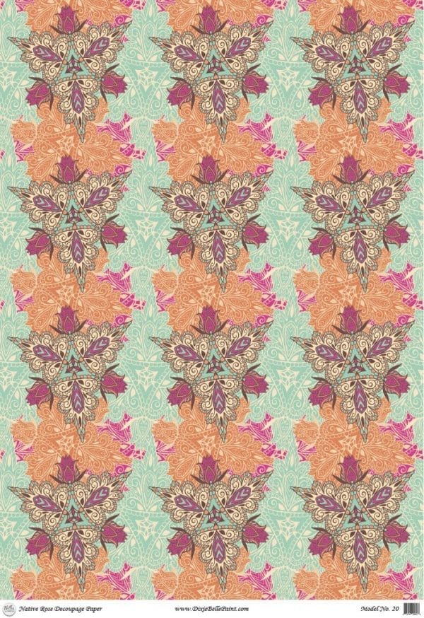 Belles & Whistles Reis Decoupage A1 Native Rose 59.4 x 84.1 cm