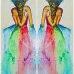 Posh Chalk Deluxe Decoupage RAINBOW GIRL