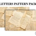 Grace on Design Decoupage Papier Muster "Letters Pattern" 2er Set