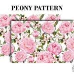 Grace on Design Decoupage Papier Muster "Peony Pattern" 2er Set
