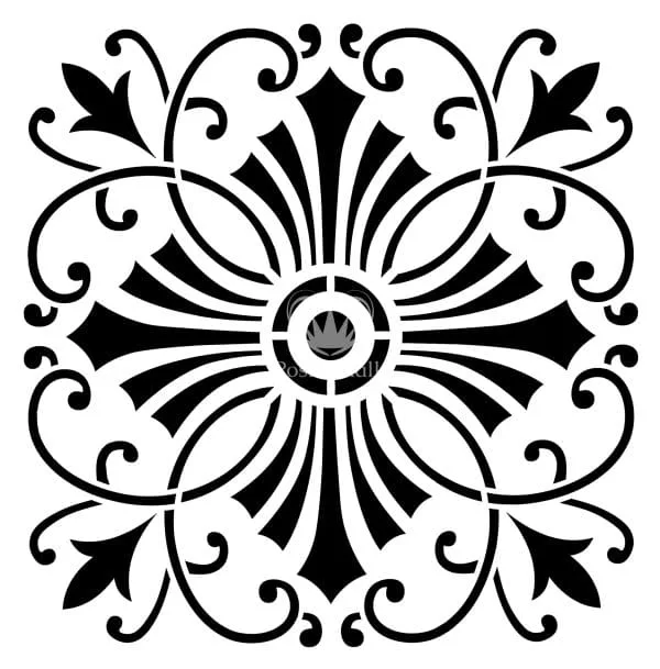 Posh Chalk Schablone Posh Cross 50x50cm