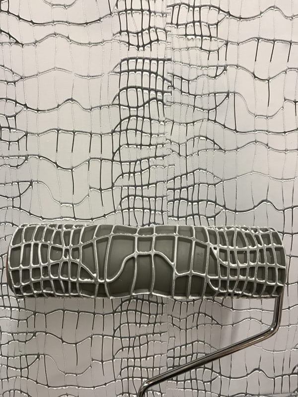 Musterwalze - Strukturwalze - Stempelwalze Schlangemuster- 9" (22,86cm) lang x 2,5" (6,35cm) Durchmesser