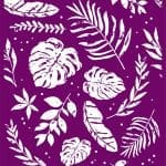 Belles and Whistles Silkscreen stencil Botanical 20x25cm - slightly adhesive - reusable