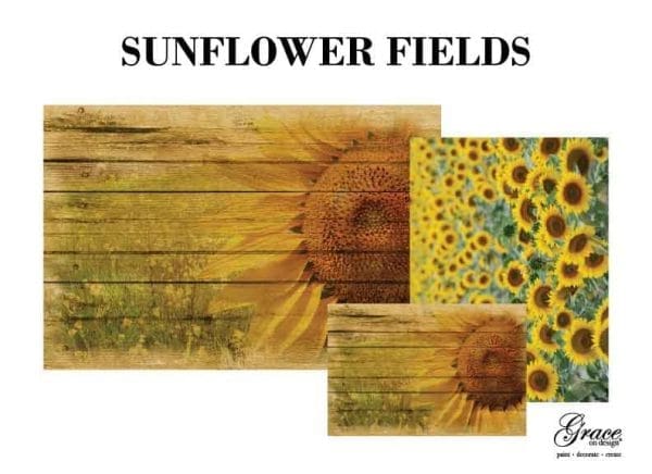 Grace on Design Decoupage Papier "Sunflower Fields" 3er Set