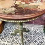 Beistelltisch Elfen & Helden "Women’s Harvest" handbemalt - Unikat - Vintage