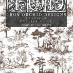 IOD Decor Transfer "English Toile" 12 x 16 inch Block