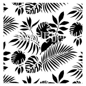 Posh Chalk stencil Tropical Leaves 50x50cm