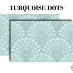 Grace on Design Decoupage Papier Muster "Turquoise Dots" 2er Set