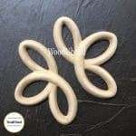 WoodUbend Decorative Plume WUB1351 9.6x6cm - Paar