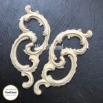 WoodUbend Decorative Conjoined Scrolls WUB1520 20x8cm - Paar