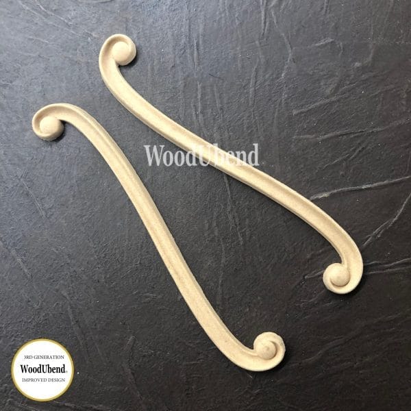 WoodUbend Decorative Drop WUB1582 17x3cm - Pair