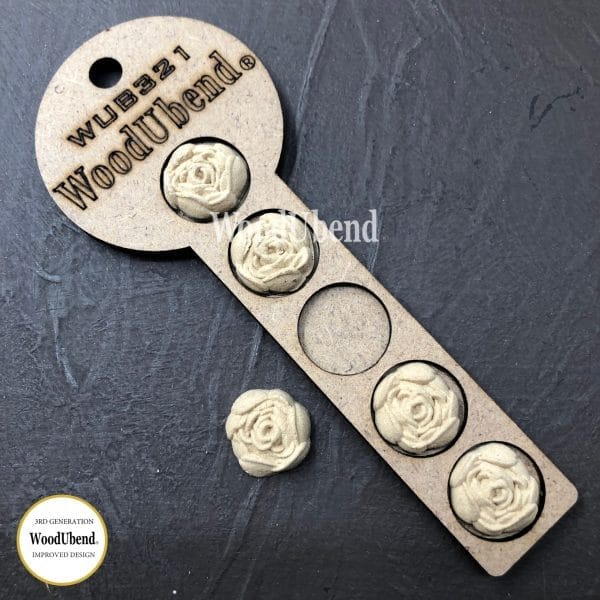WoodUbend Craft Rose WUB0321 2x2cm – Bild 2