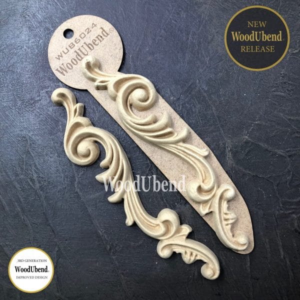 WoodUbend Scroll Drop WUB6024 19x5cm - Paar – Bild 2