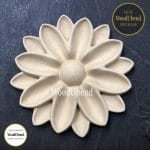 WoodUbend Rounded Flower / Blume Centrepiece WUB6098 10.1x10.1cm